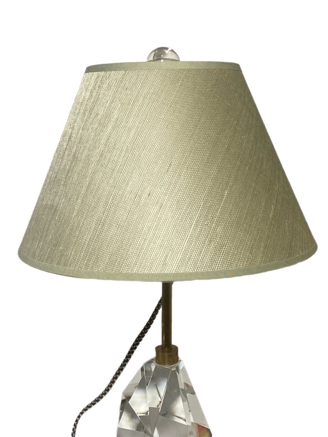 Pewter Grasscloth Empire Hardback shades - Multiple Sizes - Lux Lamp Shades