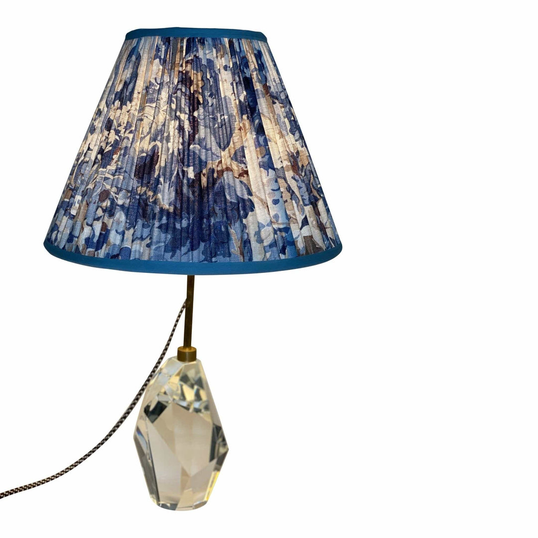 Rutland Indigo by Cowtan & Tout Gathered Lampshades - Lux Lamp Shades