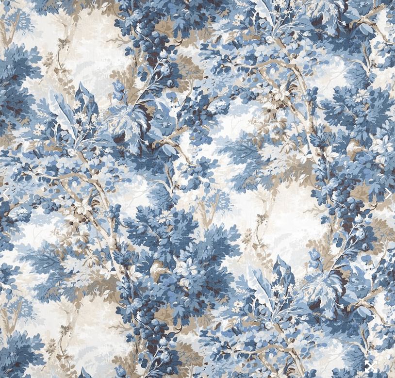 Rutland Indigo by Cowtan & Tout Gathered Lampshades Trade - Lux Lamp Shades