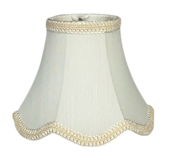 Scalloped Bell Softback Sconce - Braid Trim - Lux Lamp Shades