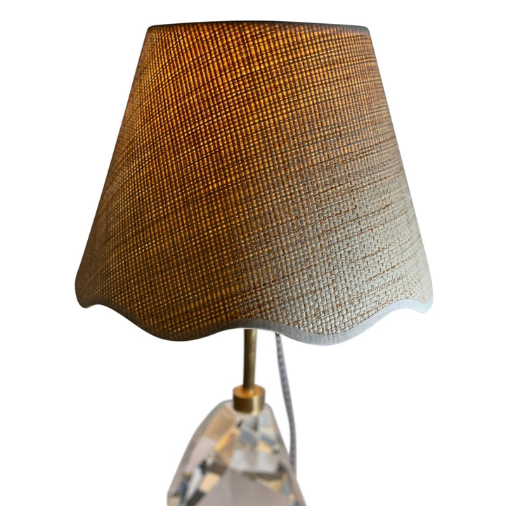 Scalloped Raffia Hardback Shade - Lux Lamp Shades