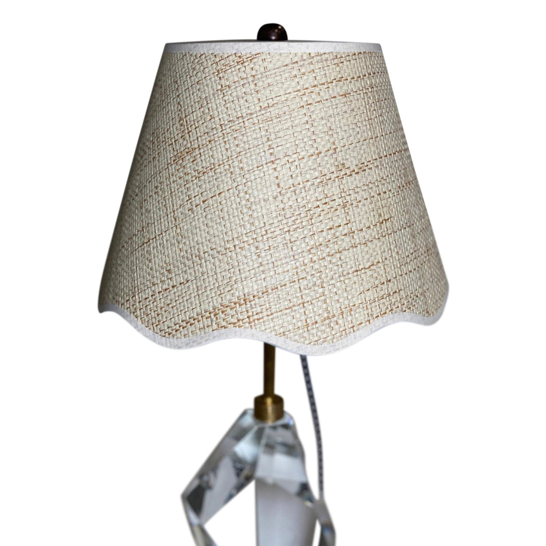 Scalloped Raffia Hardback Shade - Lux Lamp Shades