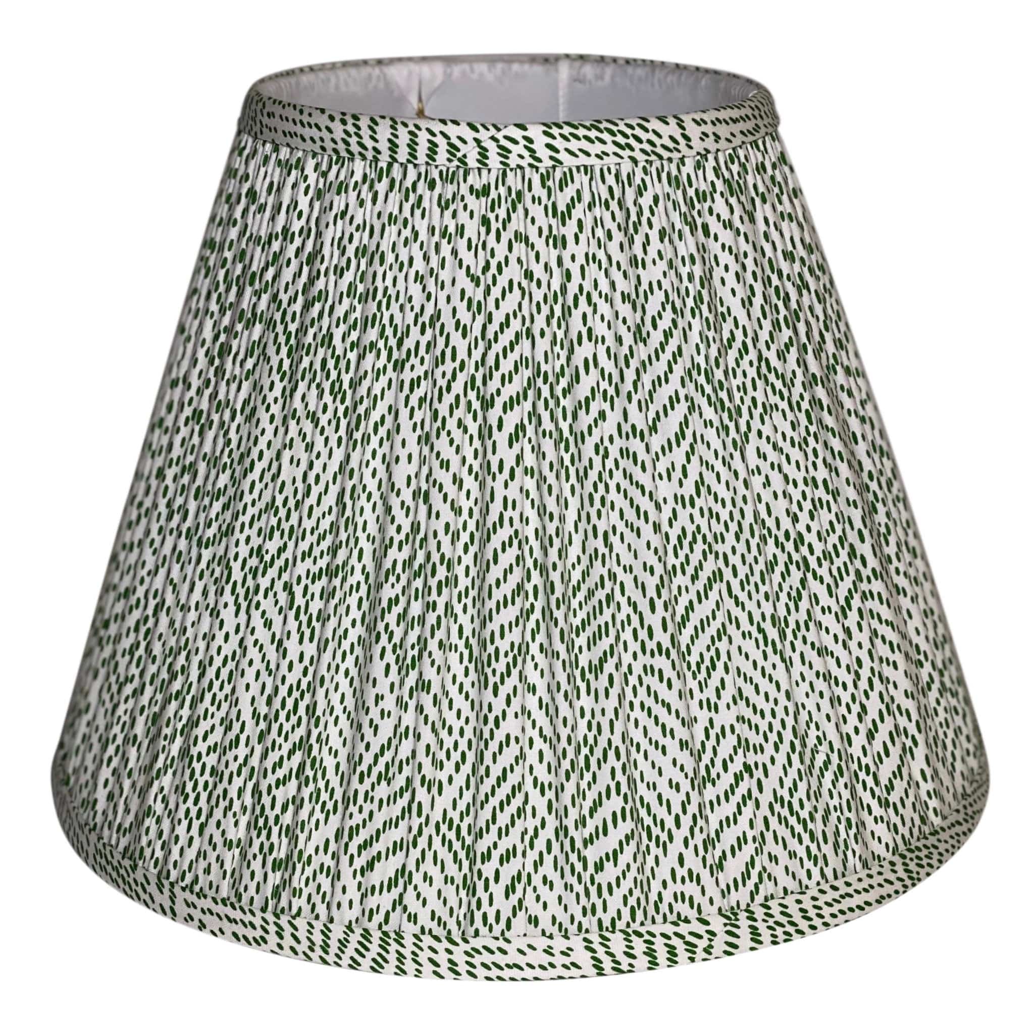 Schumacher Fabric 177762 | Duma Diamond, Green - Gathered 16