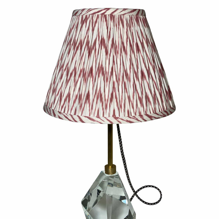 Schumacher Ikat Gathered shades 12" shade - Lux Lamp Shades