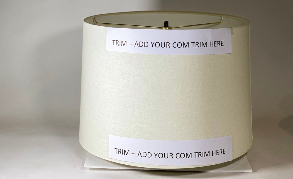 Semi Custom - Add Your trim to Pembroke Shades - Lux Lamp Shades