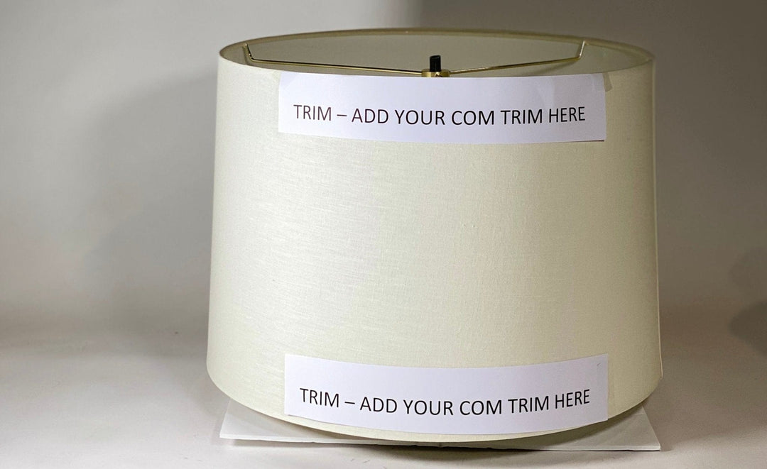 Semi Custom - Add Your trim to Pembroke Shades - Lux Lamp Shades