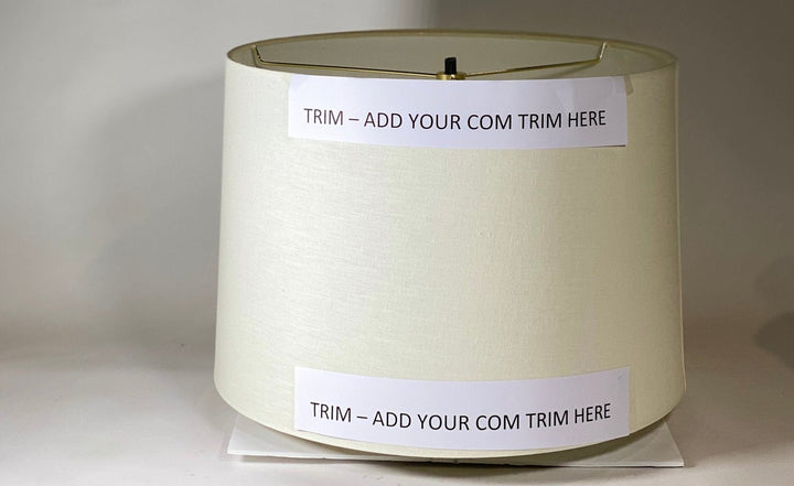 Semi Custom - Add Your trim to Pembroke Shades - Lux Lamp Shades