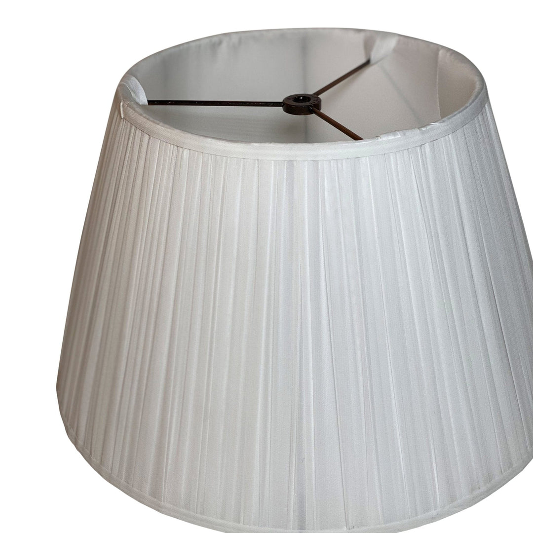 Sheer Coconut 14" Gathered shade - (2) in stock - Lux Lamp Shades