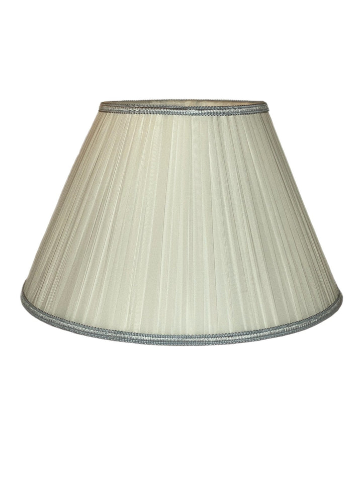 Sheer Coconut Silk + Add Silk Gimp - Lux Lamp Shades