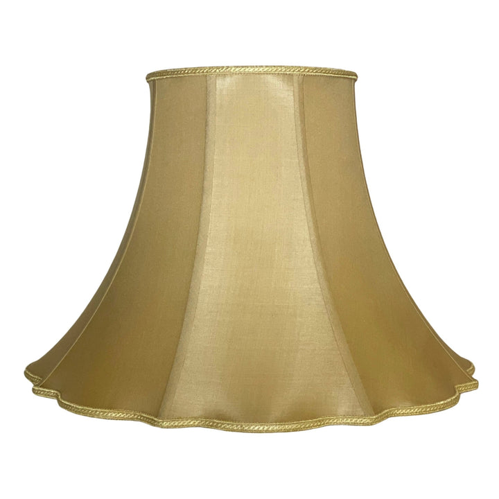 Silk Stretched Scalloped Empire Shade - 18" base - Lux Lamp Shades