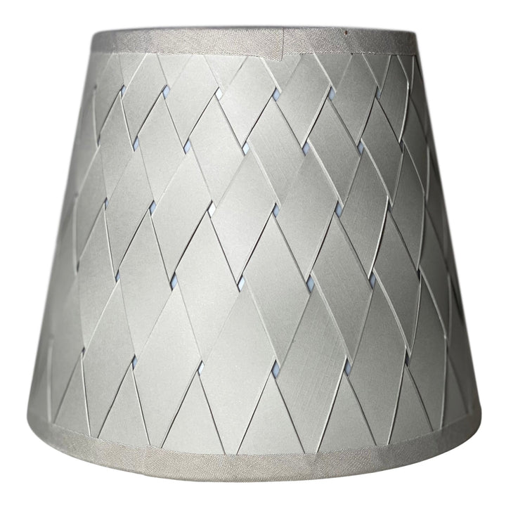 Silver Sage Woven Paper Chandelier Lamp Shade - Available in two sizes - Lux Lamp Shades