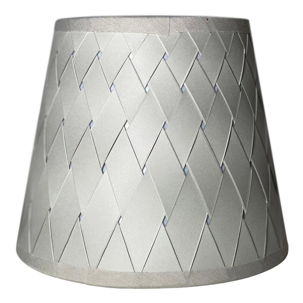 Silver Sage Woven Paper Chandelier Lamp Shade - Available in Two Sizes - Lux Lamp Shades