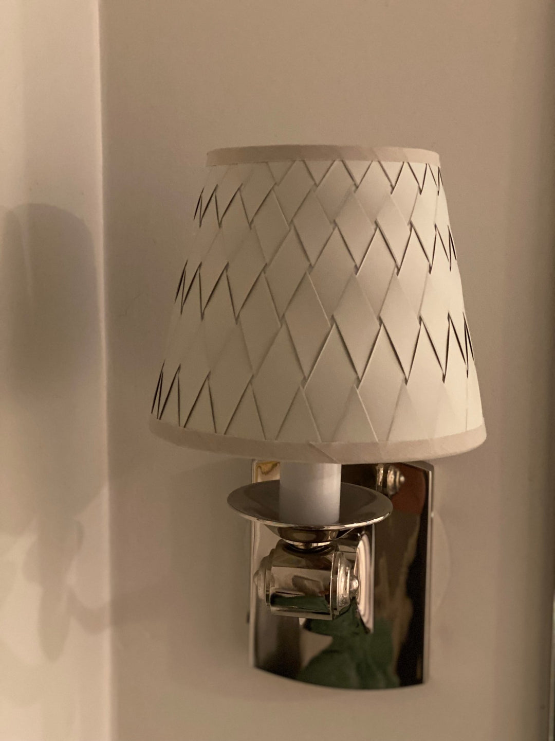 Silver Sage Woven Paper Chandelier Lamp Shade - Available in two sizes - Lux Lamp Shades