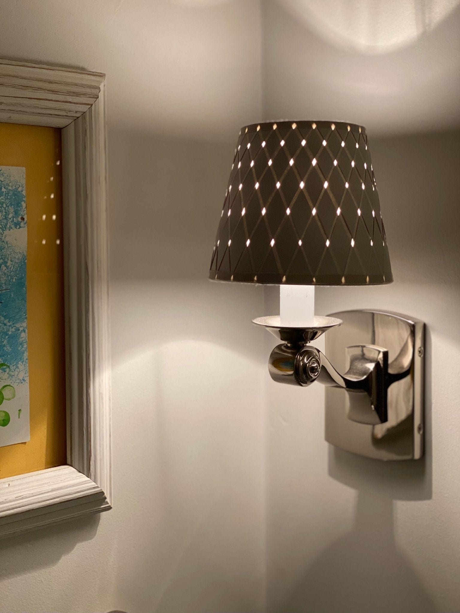 Silver Sage Woven Paper Chandelier Lamp Shade Available in Two Sizes