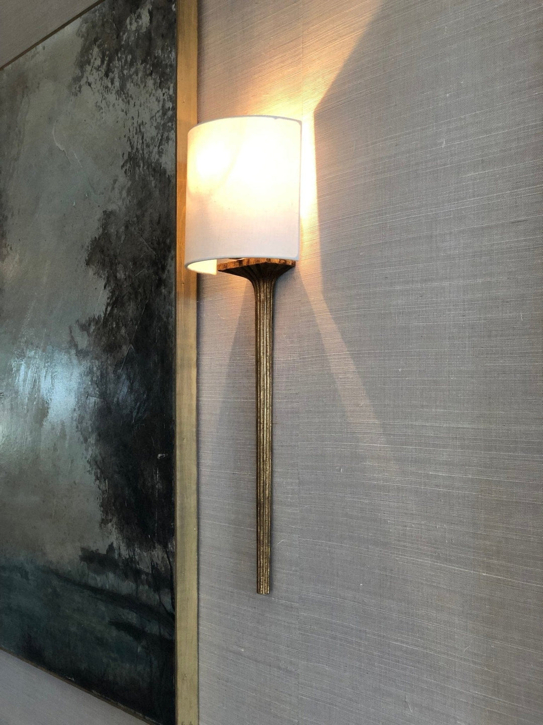 Small Sconce Lamp Shade - 5” Half Drum With Candle Clip - Lux Lamp Shades'