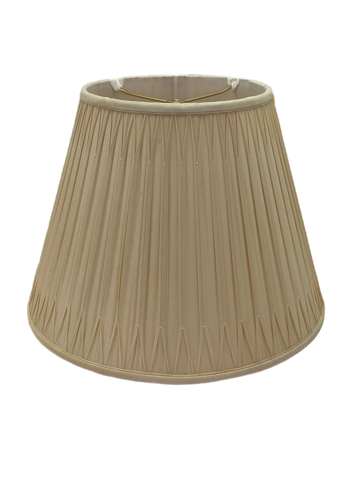 Smocked Pleat Silk Empire Shades - Multiple sizes and colors - Lux Lamp Shades