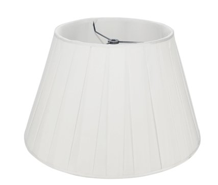 Snow Box Pleat Silk - Pembroke Curated- 18" - Lux Lamp Shades