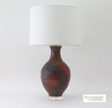 Snow Linen Hardback - Drum 13 x 14 x 12 Brass spider - Lux Lamp Shades