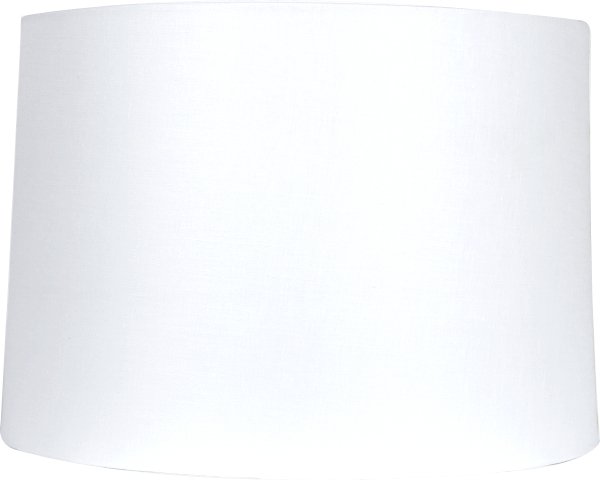 Snow Plain Linen - Drum - 12" - Lux Lamp Shades