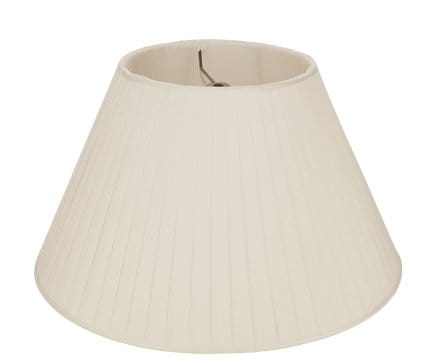 Sugar Knife Pleat Silk - Empire - 12" - Lux Lamp Shades