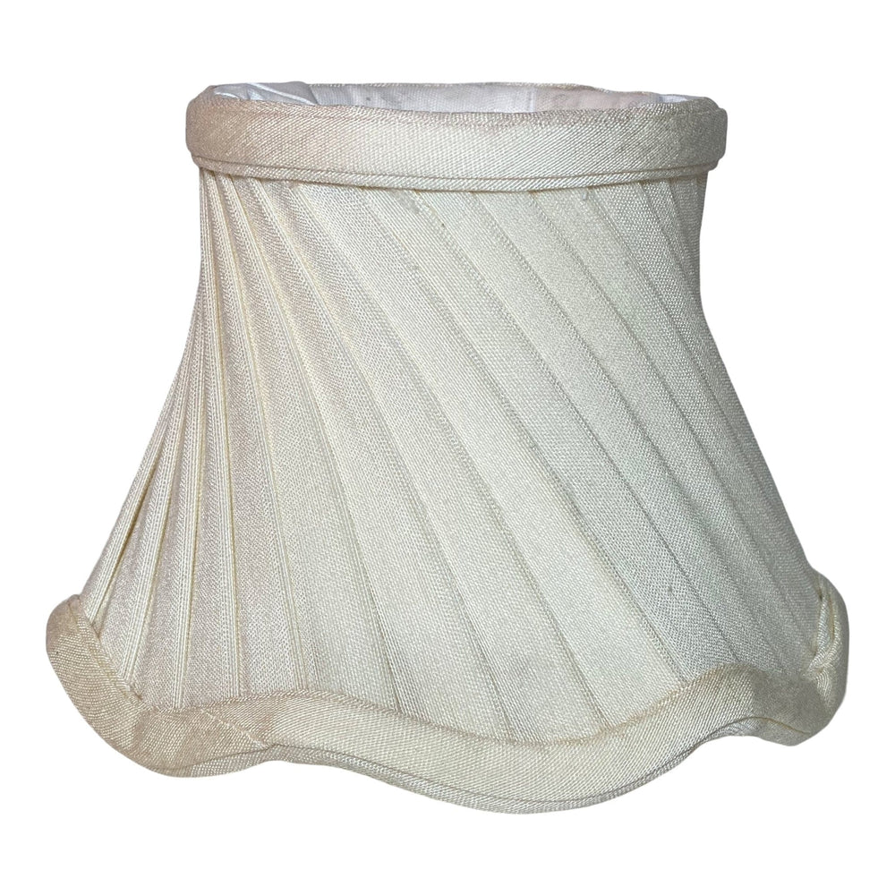 Swirl Pleat Scalloped Edge Softback Sconce/Chandelier Shade - Lux Lamp Shades