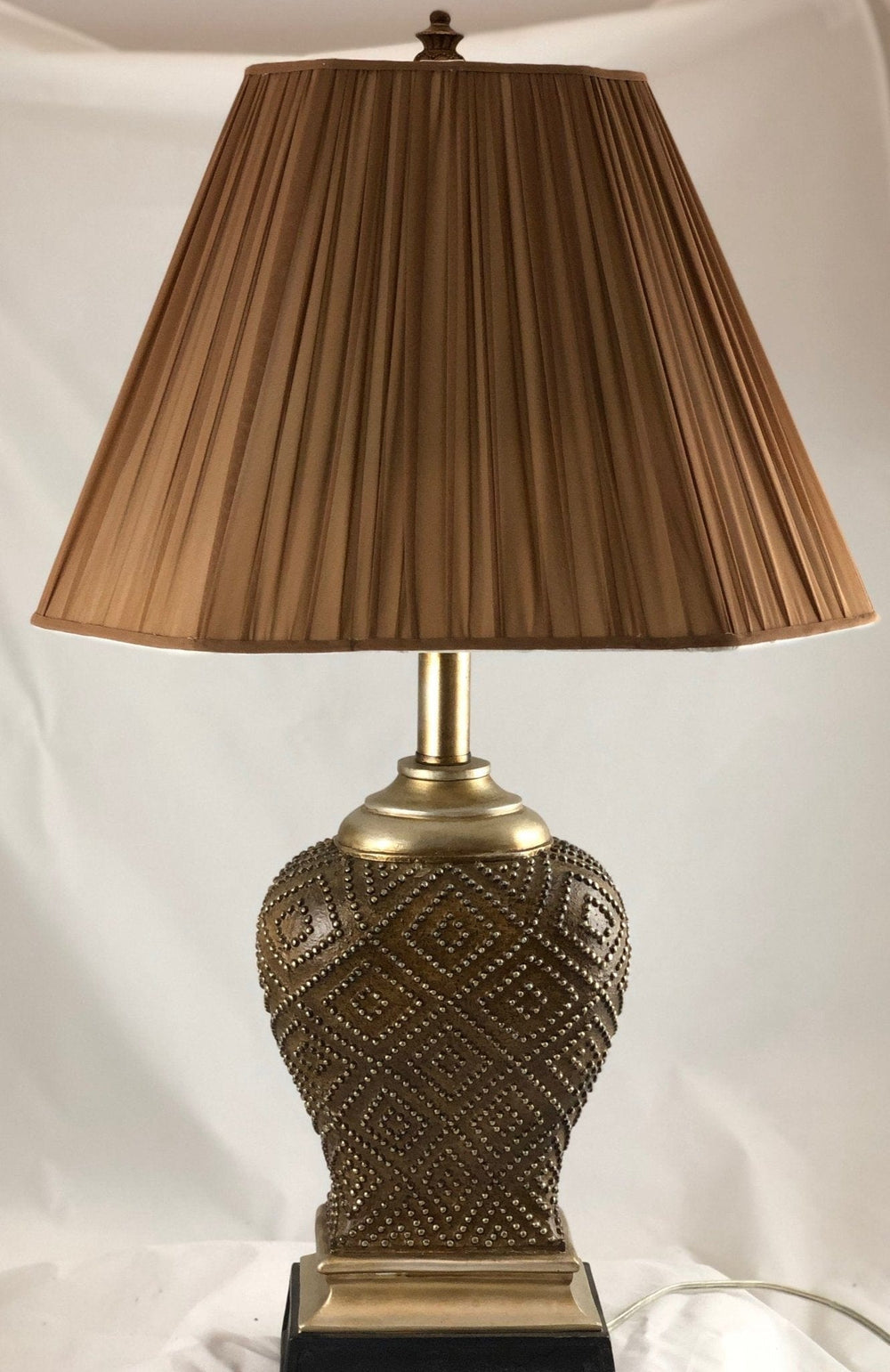 Toffee Sheer Silk - Cut Corner - (8.5" top x 18" bottom x 13" slant) - Lux Lamp Shades