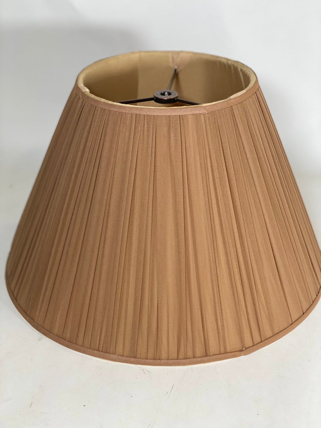 Toffee Sheer Silk - Empire - 14" - Lux Lamp Shades