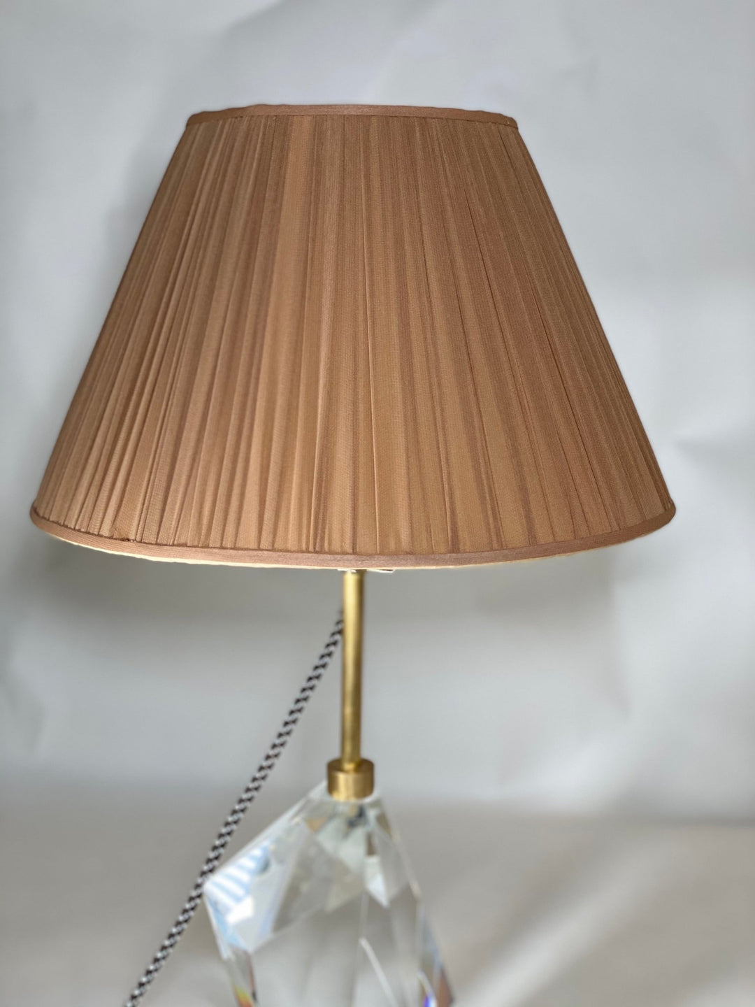 Toffee Sheer Silk - Empire - 14" - Lux Lamp Shades