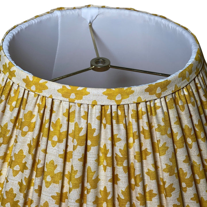 Vervain Rocollo Jonquil Gathered Fabric Shades - Two sizes - Lux Lamp Shades