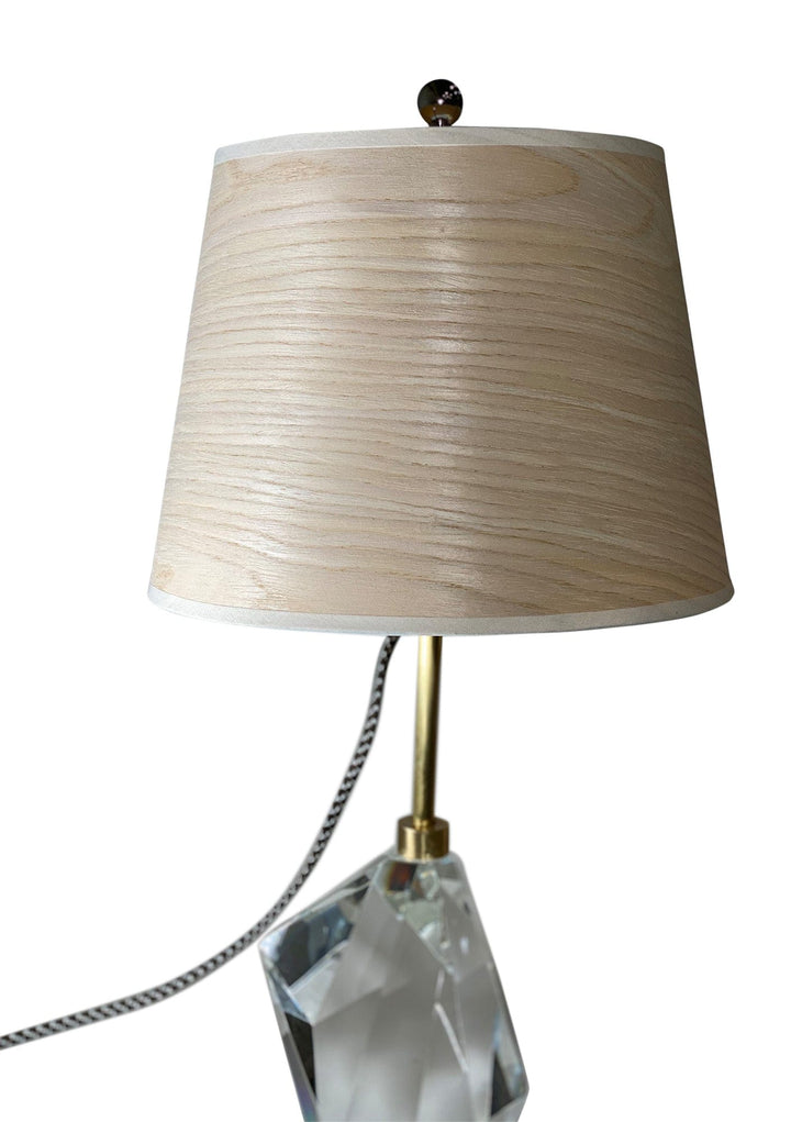 White Oak Wood Veneer Lamp Shade - 9" x 12" x 9" - Lux Lamp Shades