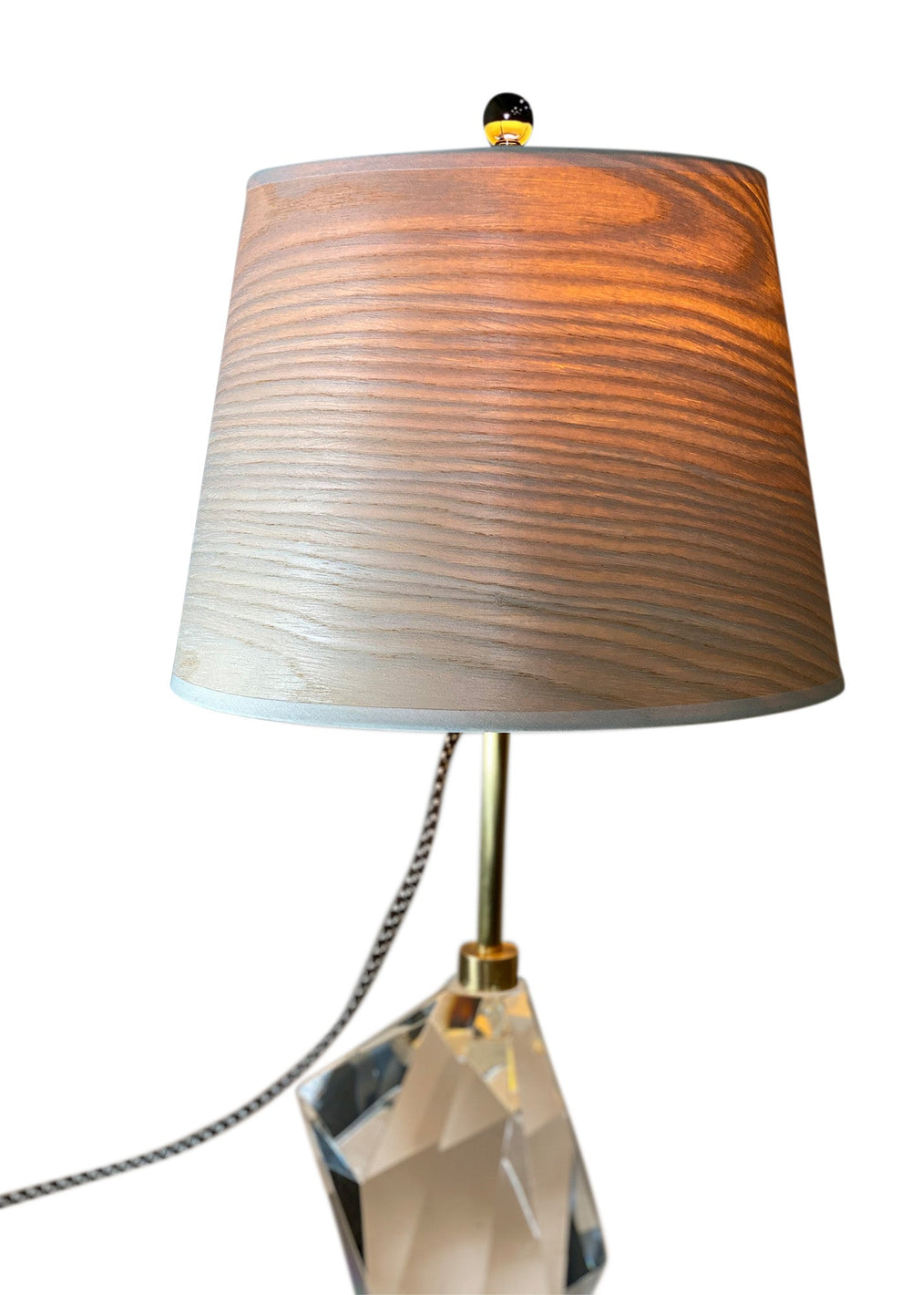 White Oak Wood Veneer Lamp Shade - 9" x 12" x 9" - Lux Lamp Shades