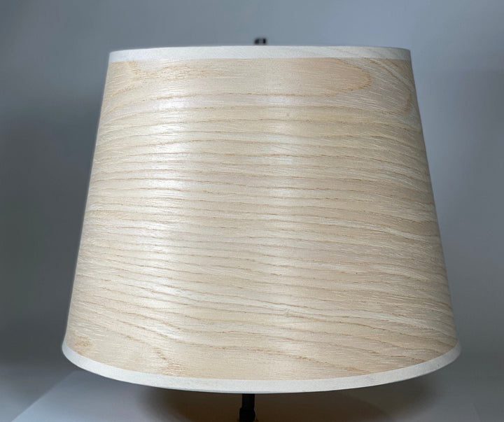 White Oak Wood Veneer Lamp Shade - 9" x 12" x 9" - Lux Lamp Shades