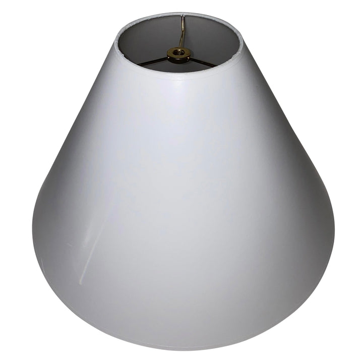 White Paper with White interior Empire Hard-back Lamp Shade - Multiple Sizes + CUSTOM SIZES - Lux Lamp Shades
