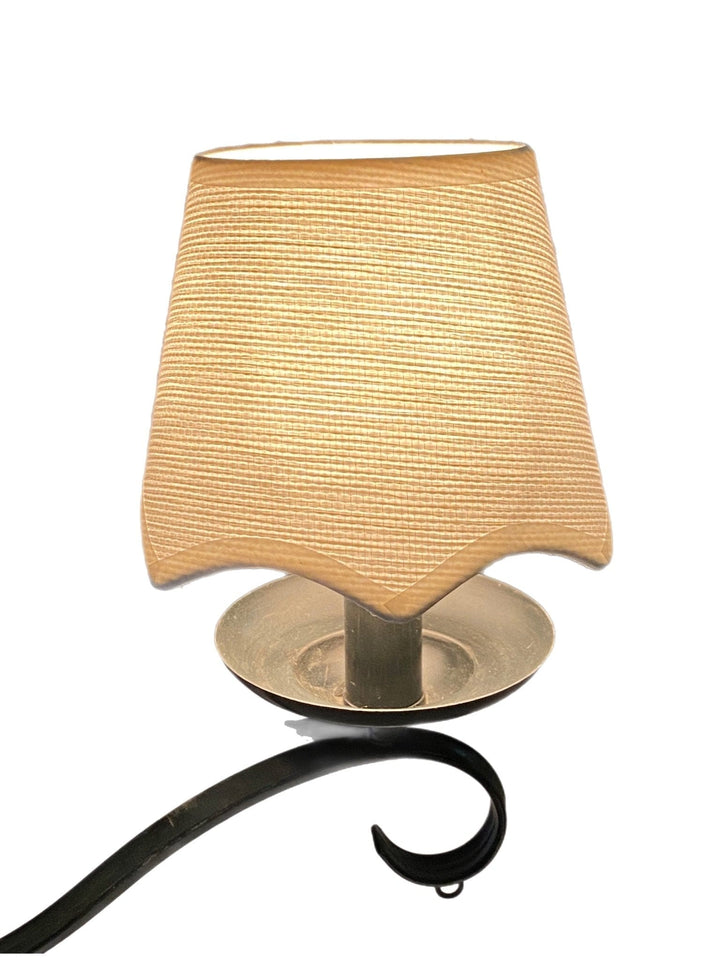 White Raffia Hardback Scalloped Lamp Shade *NEW* - Lux Lamp Shades