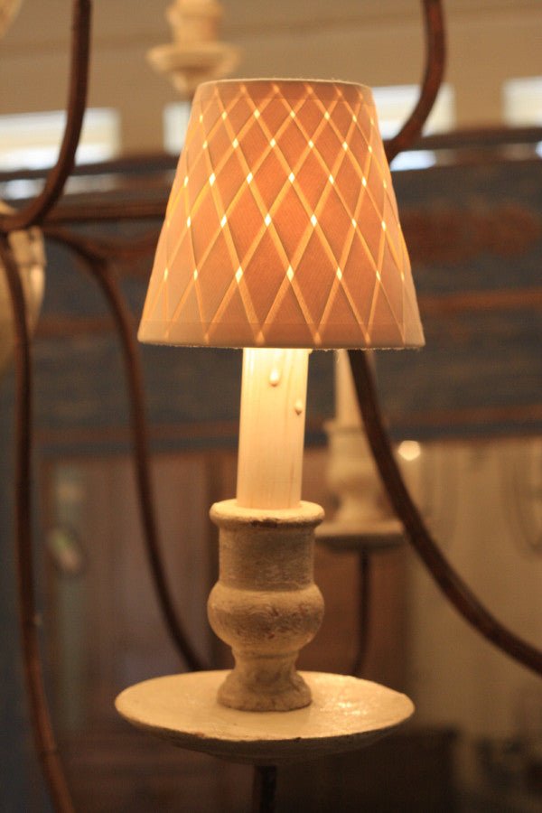 Woven Paper Chandelier Lamp Shade - Available in two sizes - Lux Lamp Shades